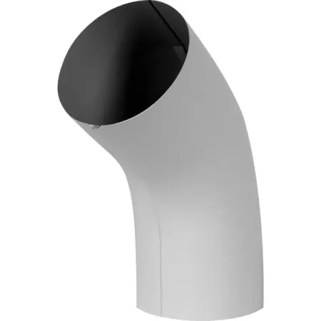 Колено трубы 55° D90 мм цвет белый колено awenta d125мм пласт белый