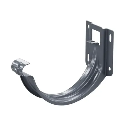 Держатель желоба карнизный ø125 цвет темно-серый