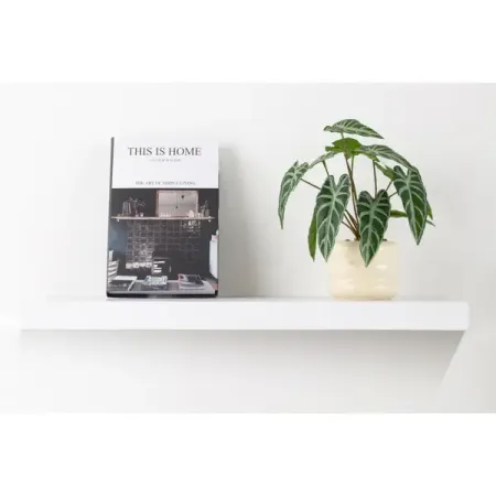 Настенная полка KONSENSA 60x23.5 см со скрытым креплением МДФ цвет белый