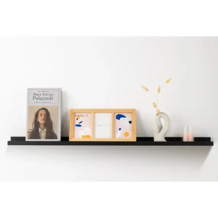 Настенная полка KONSENSA 100x10см со скрытым креплением МДФ цвет черный