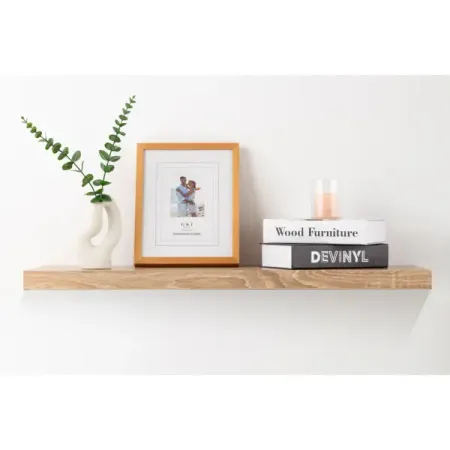 Настенная полка KONSENSA 80x23.5 см со скрытым креплением МДФ цвет дуб