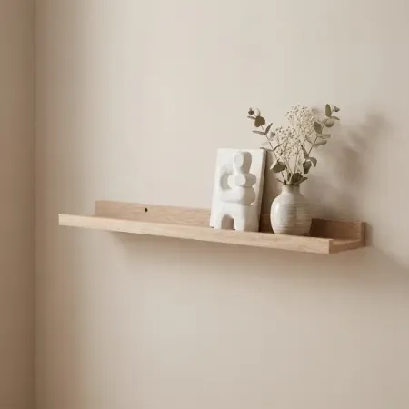 Настенная полка KONSENSA 60x10см со скрытым креплением МДФ цвет дуб 1 шт фургон кемпер универсальный карман для хранения полка инструмент для хранения автомобиля дверь сарая аксессуары для автофургона