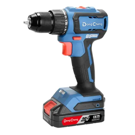 Дрель-шуруповерт аккумуляторная бесщеточная Dongcheng DCJZ2040, 20 В Li-ion 2x2 Ач