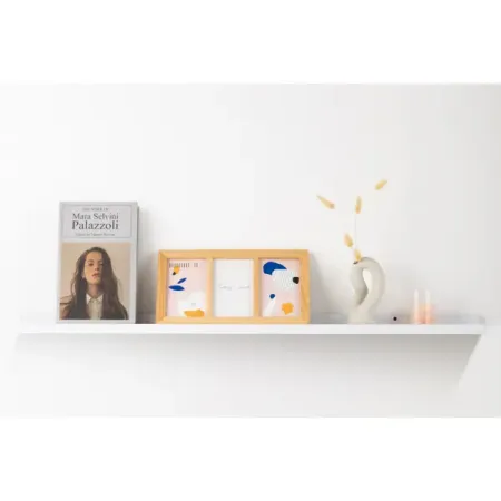 Настенная полка KONSENSA 100x10см со скрытым креплением МДФ цвет белый