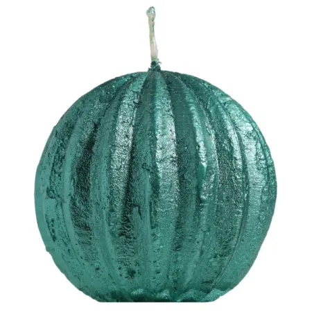 Свеча шар фигурная 9 см цвет зеленый