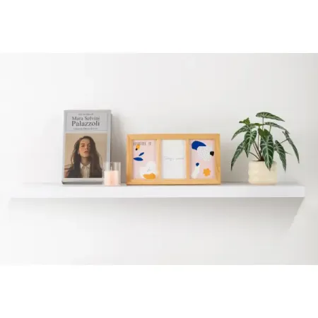 Настенная полка KONSENSA 100x23.5 см со скрытым креплением МДФ цвет белый