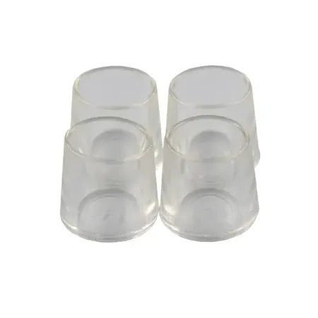 Заглушка на мебельную ножку KONSENSA 14 мм круглые пластик цвет прозрачный 4 шт.