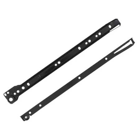 Мебельные направляющие 350x35 мм металл цвет черный 2 шт.