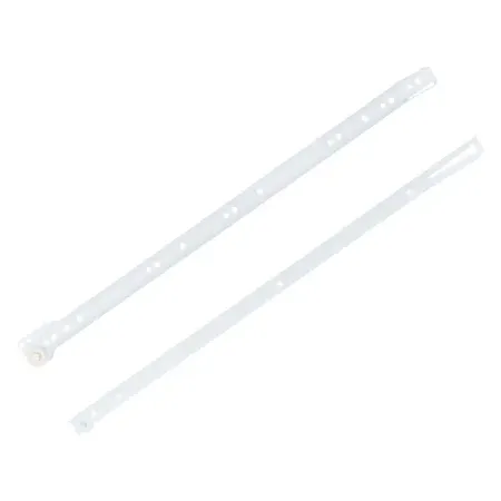 Мебельные направляющие 500x35 мм металл цвет белый 2 шт.