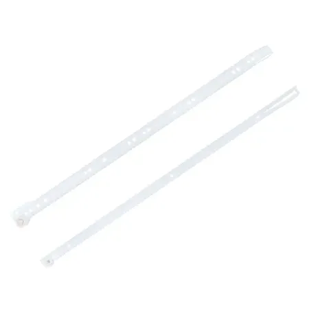 Мебельные направляющие 550x35 мм металл цвет белый 2 шт.