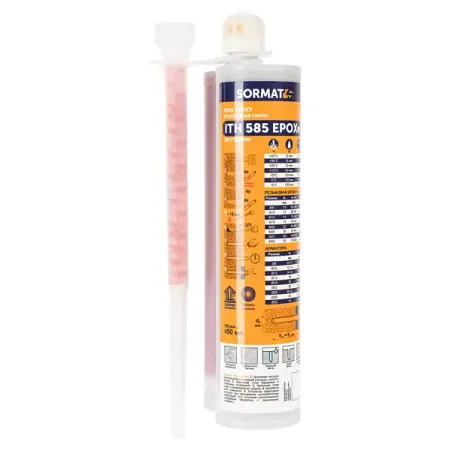Анкер химический Sormat ITH 585 Epoxe 450 мл химический респиратор 6200