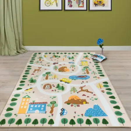 Ковер Бэби Бор 100x150 см полиамид цвет разноцветный