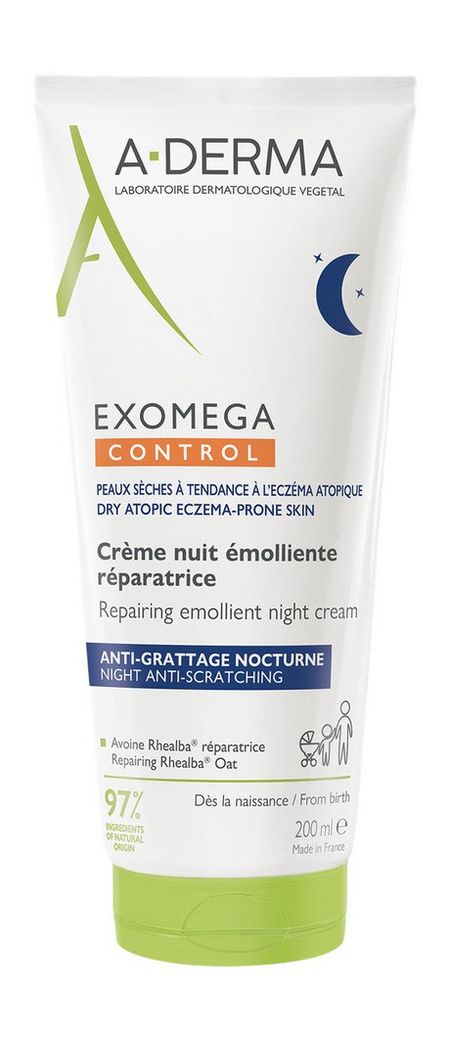 A-derma Exomega Control Repairing Emollient Night Cream
