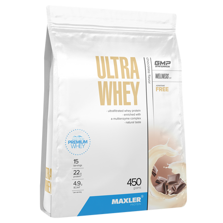 Протеин сывороточный Maxler Ultra Whey, 450 гр - шоколад