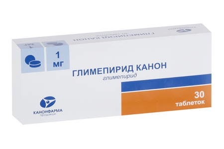 Глимепирид Канон 1 мг, 30 шт, таблетки канон покаянный о грехе аборта