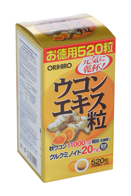 Орихиро экстракт куркумы, 520 шт, таблетки жевательные