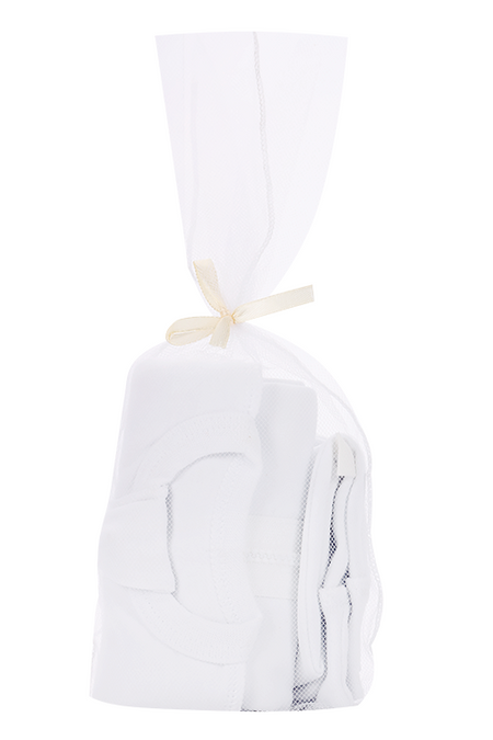 Набор Мьельк пеленка-кокон/шапочка/антицарапки Вайт сет (3-6 кг)