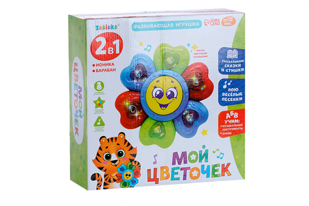 Развивающая игрушка Мой цветочек русская озвучка/стихи/песенки/световые эффекты юрий сергеевич энтин бу ра ти но и другие песенки