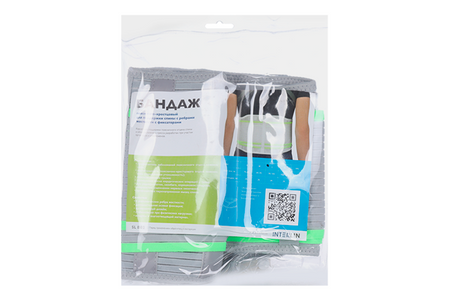 Бандаж ИНТЕРЛИН SL B02 д/поддержки спины  пояснично-крестцовый с ребр жестк с фикс серый-зелен L акафист святителю николаю чудотворцу м зелен