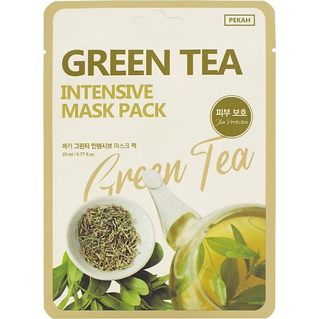 Маска для лица PEKAH Тканевая маска с экстрактом Зеленого чая Green Tea Intensive Mask Pack amaoe green oil net uv паяльная маска для ремонта смартфонов