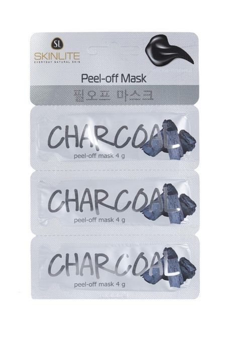 Маска-пленка д/лица SKINLITE SUPER TRIO уголь, 4 г, 3 шт