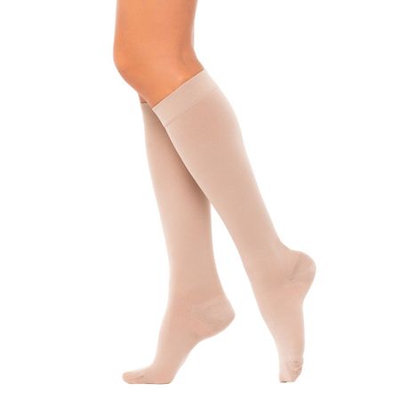 Чулки Интекс мед компресс Универсал с силикон класс компр 1 беж