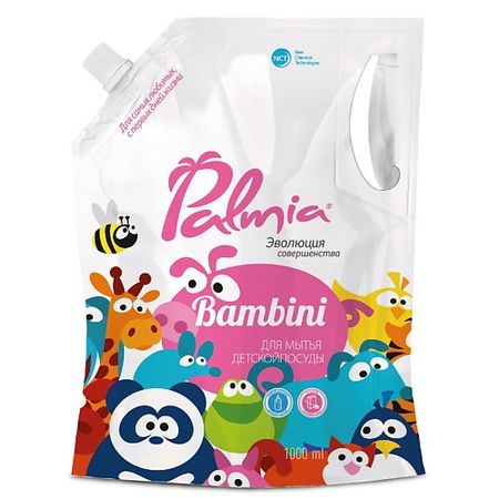 Гель для мытья посуды PALMIA Средство для мытья детской посуды на основе пищевой соды Bambini желатин пищевой ашан красная птица 50 г