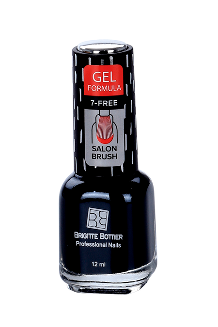 Лак Brigitte Bottier гелевый черный 12 мл GF-20