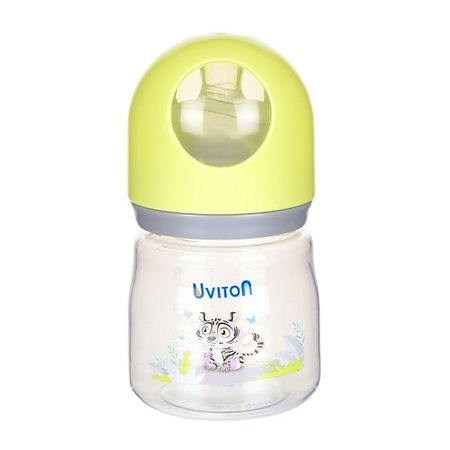Бутылка UVITON ZOO Бутылочка широкое горлышко 125 мл курносики бутылочка 250 мл 11130 силикон соска