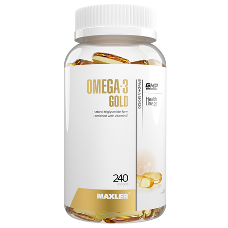 Жирные кислоты Омега-3 Голд Maxler, 240 софтгелевых капсул (Германия)