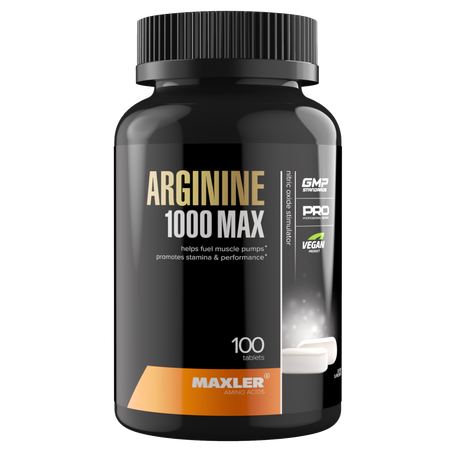 Аминокислота Maxler Arginine 1000 MAX ( Аргинин ), 100 таблеток