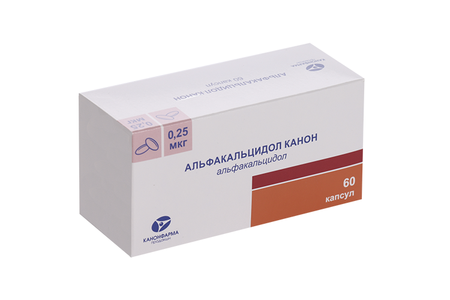 Альфакальцидол Канон 0.25 мкг, 60 шт, капсулы канон покаянный о грехе аборта