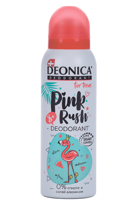 Дезодорант Deonica for teens Pink Rush спрей, 125 мл