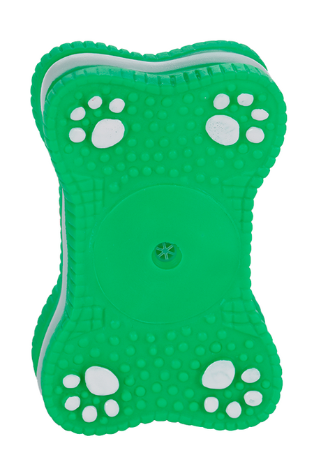 Игрушка Чистый котик винил зеленая д/домашних животных (12.5 х 7,5 см) SC-044