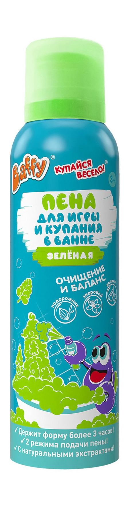 Baffy Пена для игры и купания в ванне Зеленая рождественские шапки снупи takara tomy