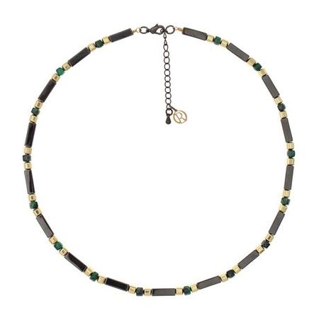 Ronda Necklace N683 камни малахит бирюза
