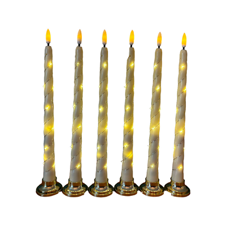 Свеча декоративная JAMEURE Свечи светодиодные на батарейках с подставкой 6 шт светодиодные чипы lqtyb 3570
