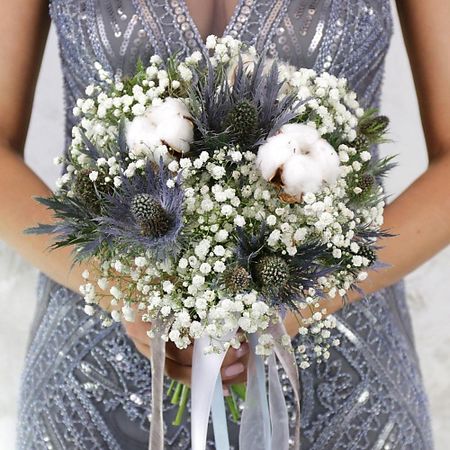 Букет живых цветов БУКЕТ МАРКЕТ ДАРИТЕ С УДОВОЛЬСТВИЕМ Букет из хлопка, гипсофилы и эхинопса портативная сумка для салфеток moonbiffy из стираного хлопка