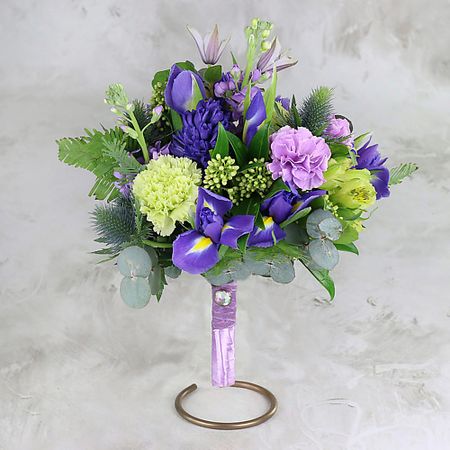 Букет живых цветов БУКЕТ МАРКЕТ ДАРИТЕ С УДОВОЛЬСТВИЕМ Букет невесты из гвоздики, гиацинтов и ирисов свадебные ленты для подружек невесты hgdtff