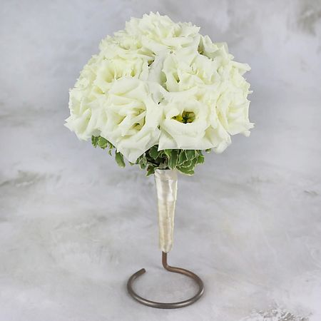 Букет живых цветов БУКЕТ МАРКЕТ ДАРИТЕ С УДОВОЛЬСТВИЕМ Букет невесты из белого лизиантуса свадебные ленты для подружек невесты hgdtff