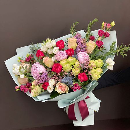 Букет живых цветов БУКЕТ МАРКЕТ ДАРИТЕ С УДОВОЛЬСТВИЕМ Яркий букет Монпансье