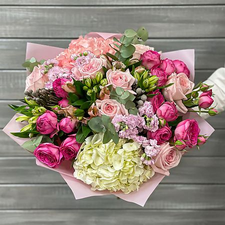 Букет живых цветов БУКЕТ МАРКЕТ ДАРИТЕ С УДОВОЛЬСТВИЕМ Букет Розовый зефир зефир шармэль с кофейным вкусом 250 г