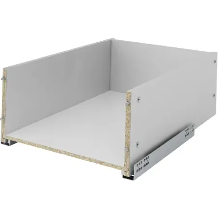 Ящик выдвижной с мягким закрыванием 35.2x17.7x51.1 см ЛДСП цвет серый