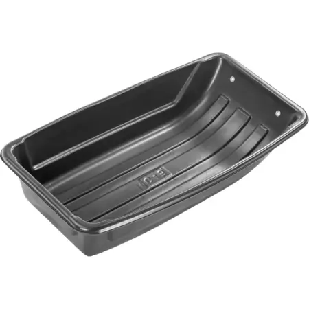 Сани-волокуши с люверсами п/эт 120x60x25см черные С-3