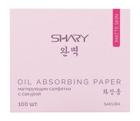 Shary Sakura Oil Absorbing Paper бумага mr paper для карточек с растениями и ами