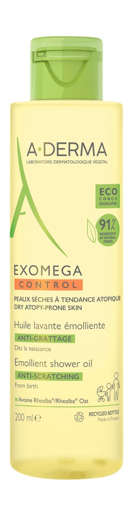 A-Derma Exomega Control Emollient Shower Oil