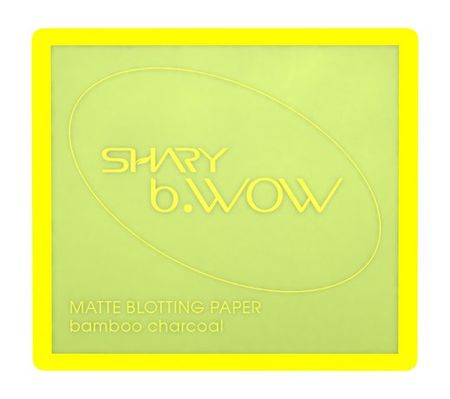 Shary b.WOW Bamboo Charcoal Matte Blotting Paper with Case