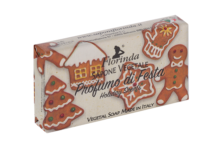 Мыло FLORINDA новогоднее волшебство profumo di fiesta, 100 г