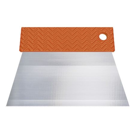 Шпатель для клея зубчатый Дельта 180 мм А1 нержавеющая сталь с эргономичной ручкой (10800-А1)