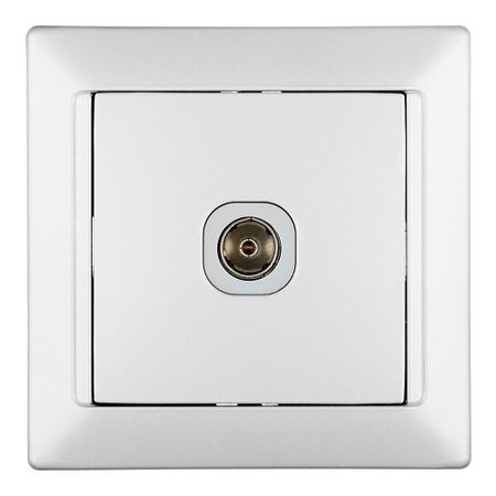 Розетка телевизионная Svet Стиль встраиваемая серебро (EV 0365-4118)